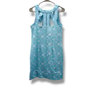 Gretchen‎ Scott Jersey Isosceles Dress Women's Medium Turquoise Travel Resort thumbnail 4
