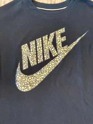 Nike women's small black/metallic silver thick sweatshirt MSRP $70 thumbnail 3