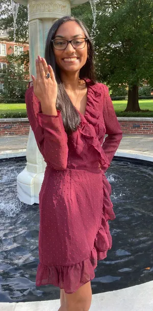 Showpo Maroon Long Sleeve Dress thumbnail 1