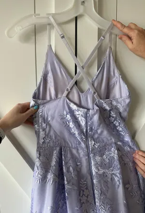 Purple Prom Dress Size 0 thumbnail 3