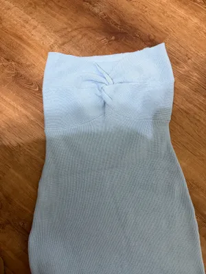Blue strapless dress Size M thumbnail 2