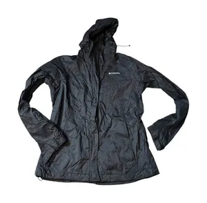 Columbia womens Medium Waterproof Nylon Jacket In Black thumbnail 1
