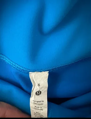 Lululemon biker shorts blue  thumbnail 4