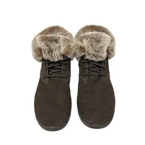 Skechers Slip On On-the-Go Joy Water Repellent Suede Boots with Faux Fur Trim 10 thumbnail 3