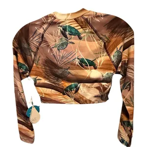 WET Turtle Print Long Sleeve Swim Shirt nwt thumbnail 3