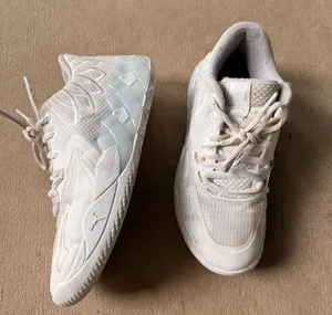 Puma Women's Cream and White Sneakers thumbnail 1
