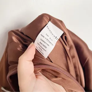 House of CB • Myrna Chocolate Satin Corset Slip Dress brown bustier boned bodice thumbnail 10