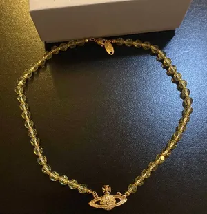 Vivienne Westwood Messaline gold-tone brass crystal-embellished choker Necklace thumbnail 5
