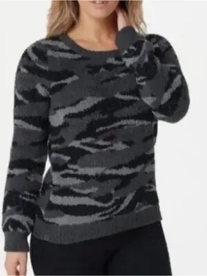 NWT Barefoot dream’s cozy chic seaside crewneck pullover size L thumbnail 1