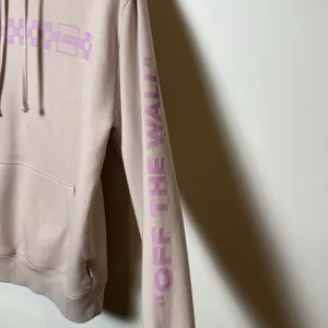 Vans Womens Pale Pink Graphic Print Front and Sleeve Hoodie size L thumbnail 3