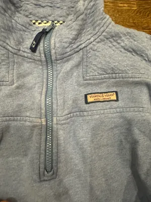 Vineyard Vines and Women Half-Zip Sweater - Light Blue thumbnail 2