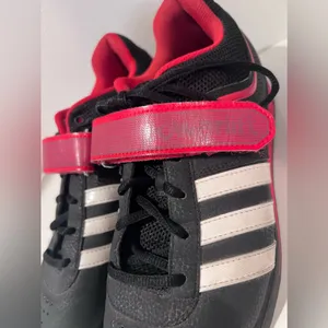 Adidas Powerlift 2.0 Black, Red, White Weightlifting Trainer Shoes‎ Men's Size 9 thumbnail 5