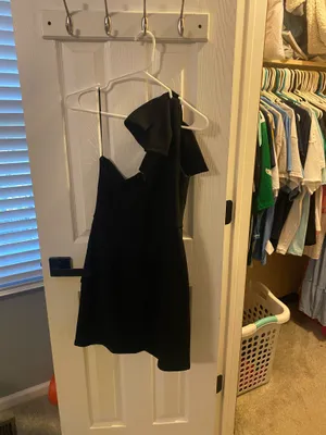 One shoulder cocktail dress Black Size M thumbnail 2