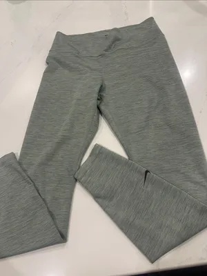 Nike Dri-Fit Heathered green‎ leggings size large thumbnail 1