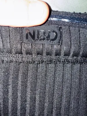 NBD Revolve strapless ribbed body suit  thumbnail 2