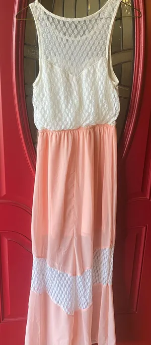No Boundaries Dress Women’s White and Salmon thumbnail 1