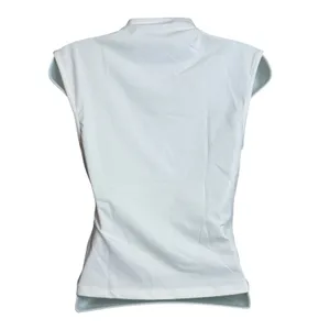 Commense White Twist Front High Neck Sleeveless Top OA260129011 XS NEW thumbnail 3