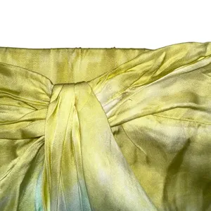 NWT Young Fabulous & Broke Savanna Yellow Satin Midi Skirt XS thumbnail 8