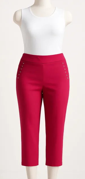 Thalia Sodi Women's Vibrant Pink Cropped Pants thumbnail 1