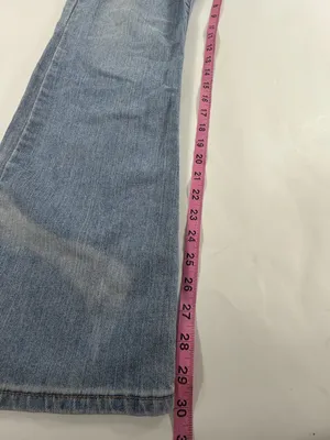 Levis 515 Bootcut Jeans Y2K Light Wash Mid Rise‎ Stretch Denim Blue Womens 12 thumbnail 6