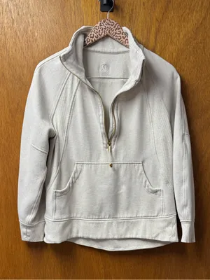 Lululemon Scuba Oversized Funnel Neck Half 1/2 Zip Sweatshirt Long Gold XS/S thumbnail 12