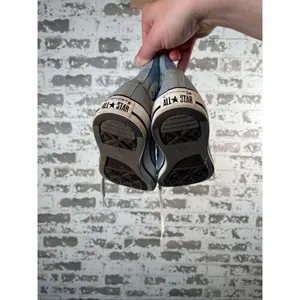 Converse | baby blue lace up high top sneakers w7.5 m5.5 thumbnail 6