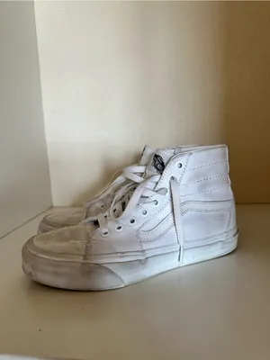 Vans Women's Sk8-Hi High-Top Sneakers in White thumbnail 6