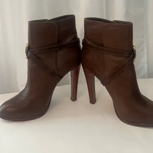 Tory Burch Brown Leather Ankle Boots thumbnail 6