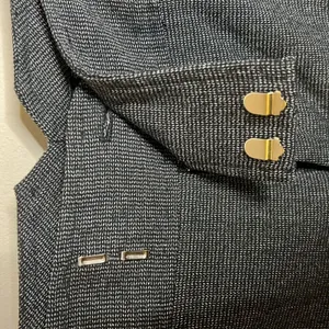 Vintage Arden‎ B Cropped Herringbone Gray Trousers Y2K Steampunk Size 4 EUC thumbnail 9