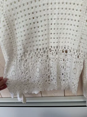 Pink lily knit sweater thumbnail 5