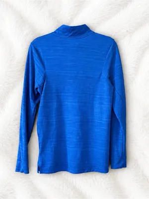 Nike Royal Blue Quarter-Zip Performance Pullover| Size Small thumbnail 2