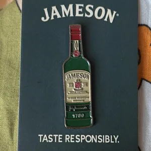 Boutique Jameson Whiskey Bottle Pin thumbnail 4