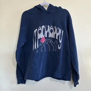 Madhappy Touch of Love Pullover Hoodie Navy, Medium thumbnail 2