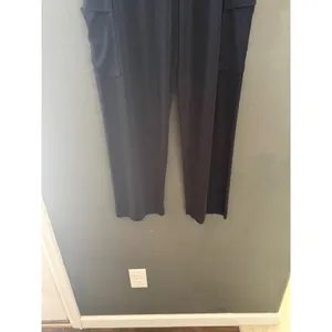 Private Edition by‎ Chicos Black Slinky Knit Cargo Pants Wide Leg Vintage Small thumbnail 2