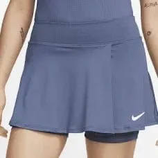 {NIKE} Court Women's Dri-Fit Navy Blue Active Skirt with Built-In Spandex Shorts thumbnail 1