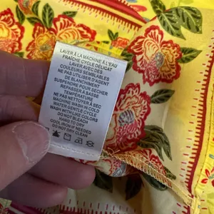 Rachel Roy Boho Parrot Print Flutter Sleeve Blouse Small Colorful Bohemian Top thumbnail 4
