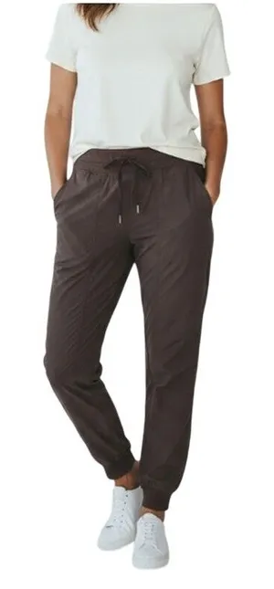 LULULEMON Dance Studio Mid-Rise Jogger Full Length Sz 10 Brown Athletic Everyday thumbnail 1