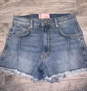 Revice High Rise Star Denim Shorts thumbnail 1