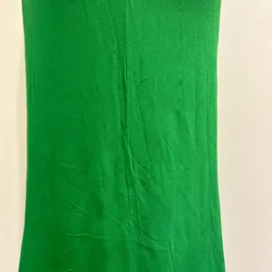 Reformation Kourtney Midi Slip Dress‎ Crepe Emerald Green Tie Straps High Slit thumbnail 7
