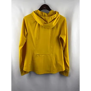 Women’s LuluLemon Size 12 Mustard Yellow Hooded Windbreaker thumbnail 3