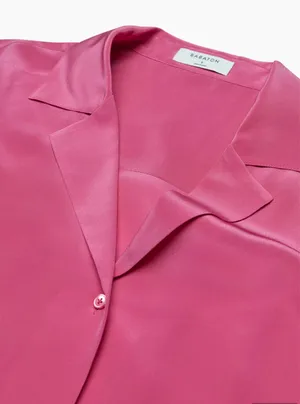 Silk Short Sleeve Blouse thumbnail 7