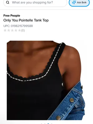 NWOT free people Only You Pointelle Tank Top thumbnail 3