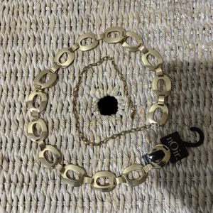 NEW Noir belt Chain‎ Gold Ovals Size XL thumbnail 5