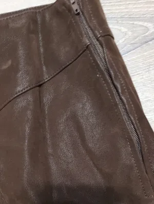 Altar's State Brown Faux Leather Mini Skirt Size Medium thumbnail 2