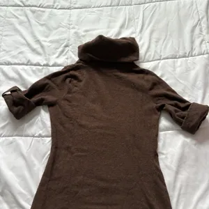 Vintage 80s 90s‎ Womens Size Medium Brown Wool Knit Sweater Holiday Fall Autumn thumbnail 8