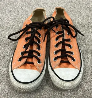 Converse Unisex Size 7 Orange Canvas Chuck Taylor Low Top Sneakers thumbnail 1
