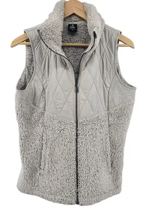 KUHL Vest Womens S Flight Stone Gray Quilted Fleece Full Zip 4443 EUC thumbnail 1
