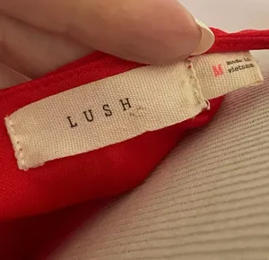 Lush Nordstrom Bright Red Chiffon Halter Skater Dress Mini Lightweight M thumbnail 6