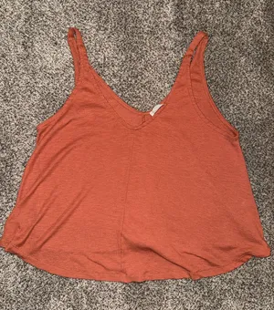 Intimately Free People Ribbed Swing Tank Top in Burnt Orange thumbnail 1
