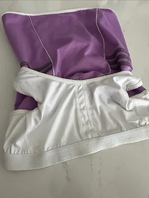 Adidas Clima cool two tone purple racer back tank size medium thumbnail 4